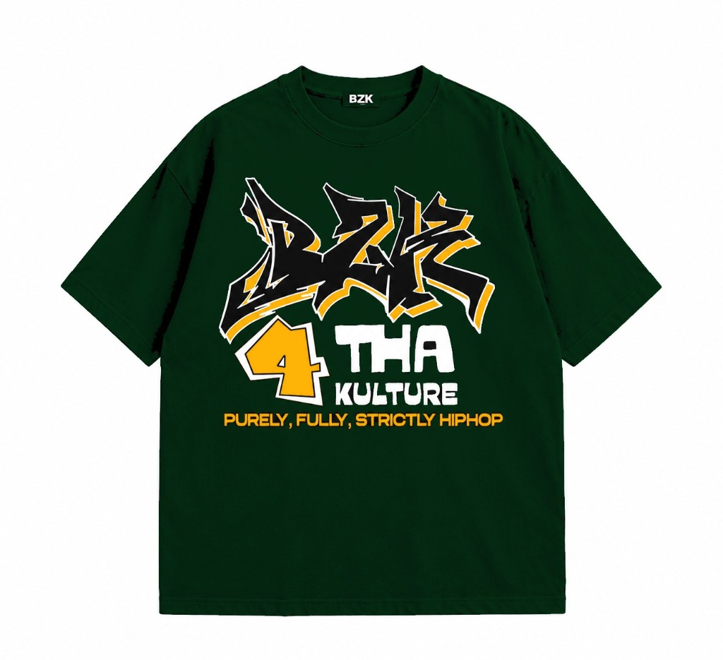 BZK 4 Tha Kulture Tee — Forest Green